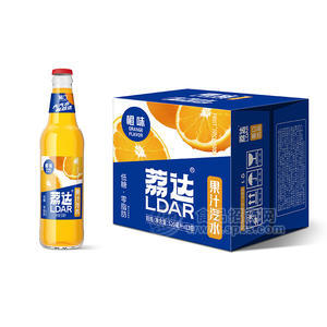 葡口荔達(dá)橙味果汁汽水風(fēng)味飲料520ml招商