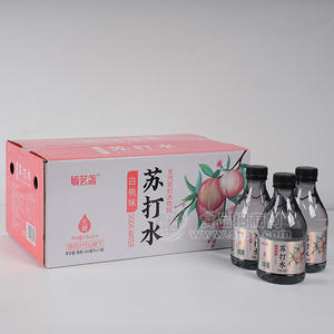 毓茗盞無汽蘇打水飲料白桃味箱裝招商360ml×15瓶