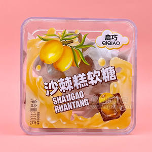 啟巧沙棘糕軟糖糖果休閑食品110g