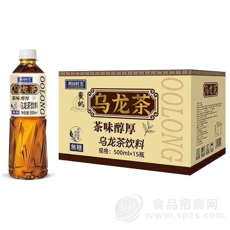 利园时光无糖乌龙茶饮料500mlx15瓶