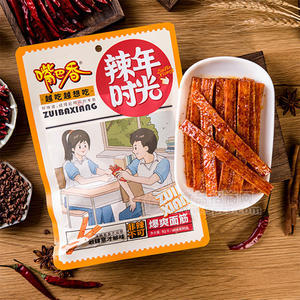嘴巴香辣年时光非辣不可爆爽面筋招商92g