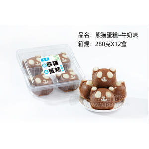 熊猫蛋糕牛奶味烘焙食品蛋糕招商280g×12盒