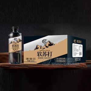 暢口無汽蘇打飲料水箱裝蘇打水招商590mL×20瓶