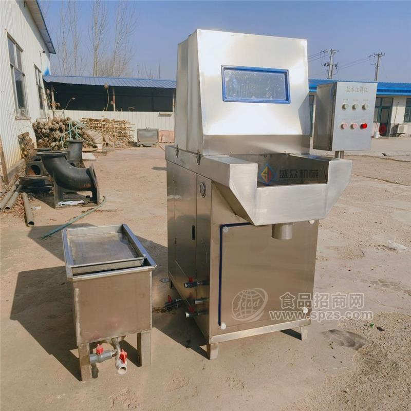 牛肉干连续式盐水注射机 全自动可带骨盐水注射机 小型牛肉干设备
