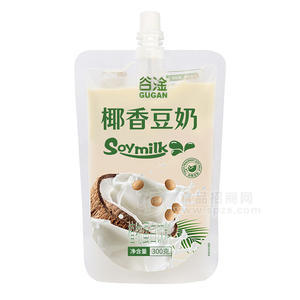 谷淦椰香豆奶植物蛋白饮料袋装招商300g