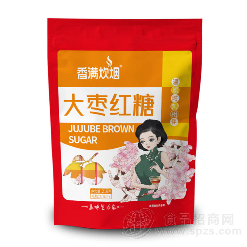 香满炊烟大枣红糖招商216g