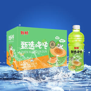 妙暢甄選噸噸哈密瓜味果汁飲料招商750ml×12瓶