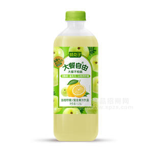 鮮點子大餐自由油柑檸檬復(fù)合果汁飲品瓶裝招商1.25L