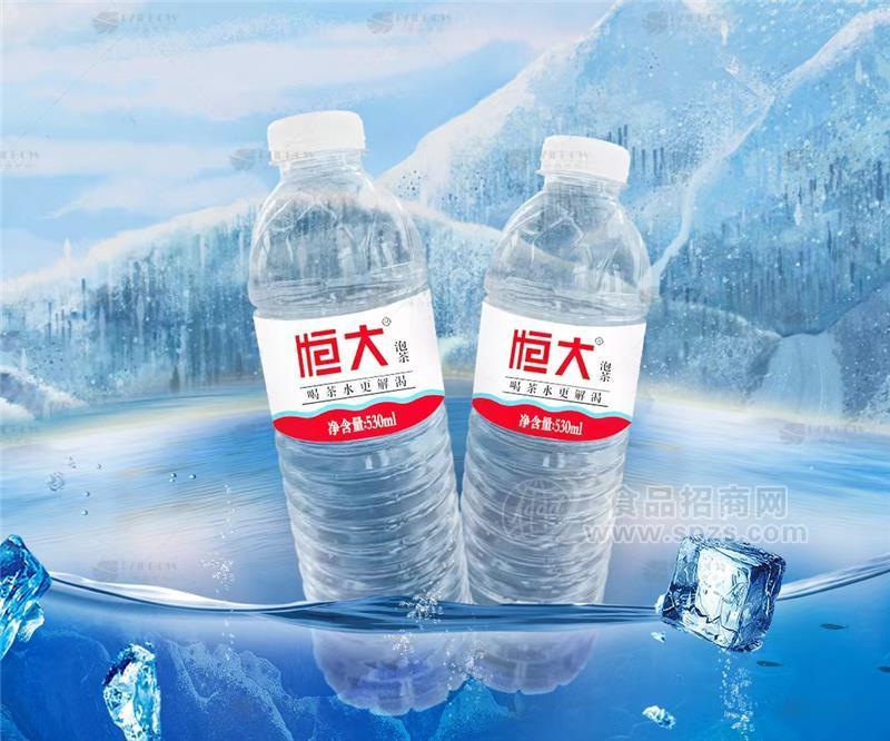 恒大泡茶綠茶風(fēng)味飲料530ml瓶裝