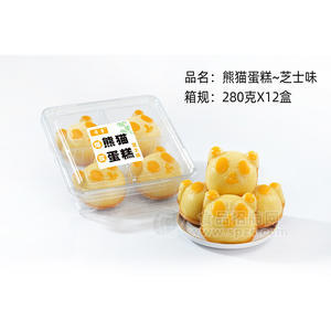 熊貓蛋糕芝士味烘焙食品蛋糕招商280g×12盒