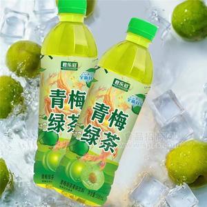 君樂冠青梅綠茶果味飲料508ml