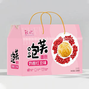轻欢奶酪红豆味泡芙面包礼盒装招商
