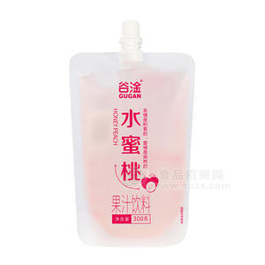 谷淦水蜜桃果汁饮料袋装招商300g