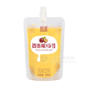 谷淦百香果奶昔风味饮料袋装招商300g