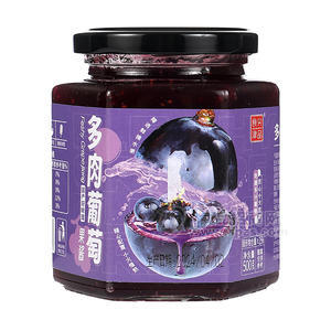 食尖津品奇亚籽多肉葡萄500g瓶装