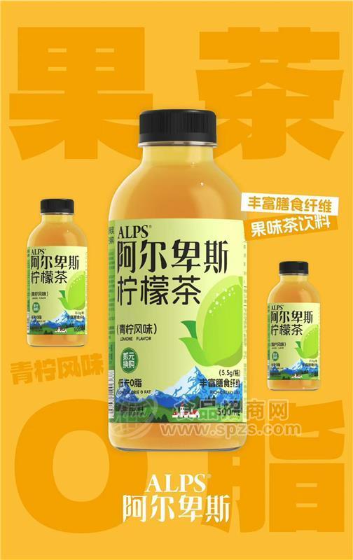 阿爾卑斯青檸風味檸檬茶果味茶飲料500ml