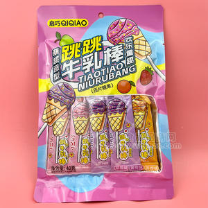 启巧萌趣造型跳跳牛乳糖压片糖果休闲食品40g