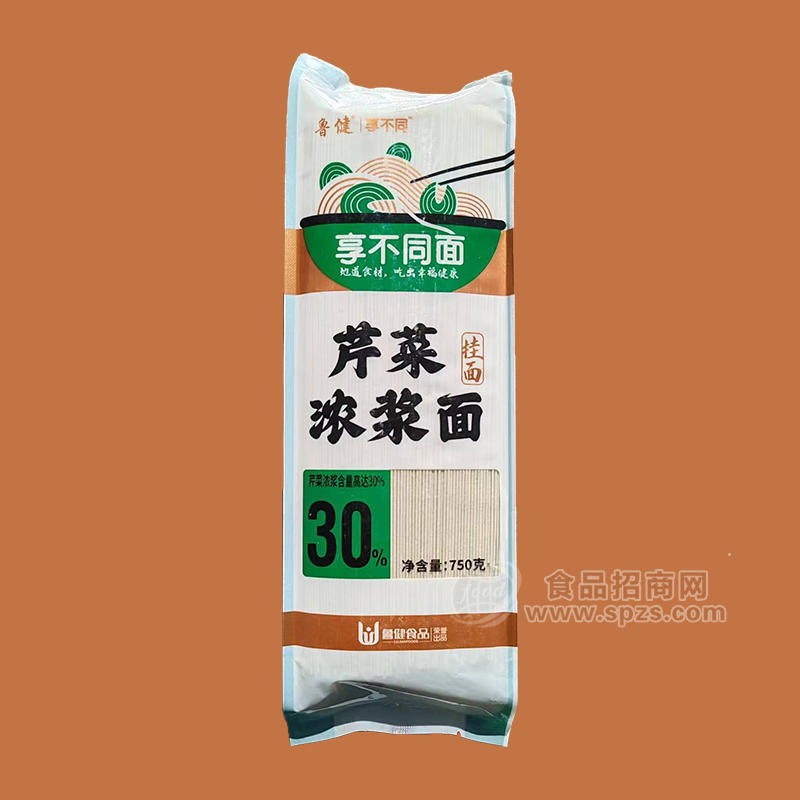 鲁健芹菜浓浆面挂面袋装招商750g
