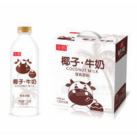 帝騰椰子牛奶含乳飲料植物蛋白飲料箱裝招商1.25L×6瓶