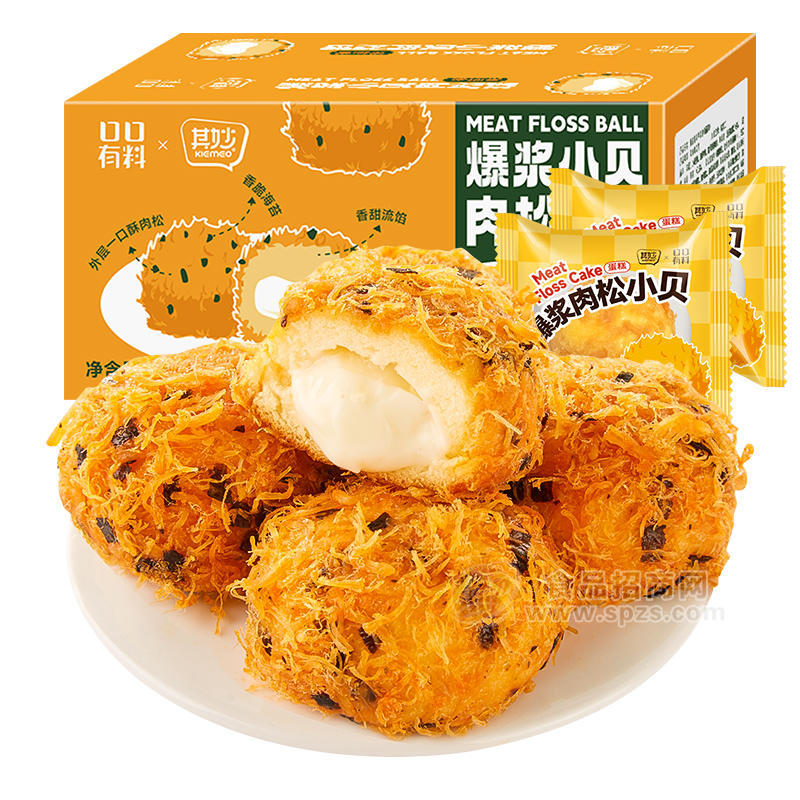 其妙  爆浆小贝肉松球(海苔味) 240g