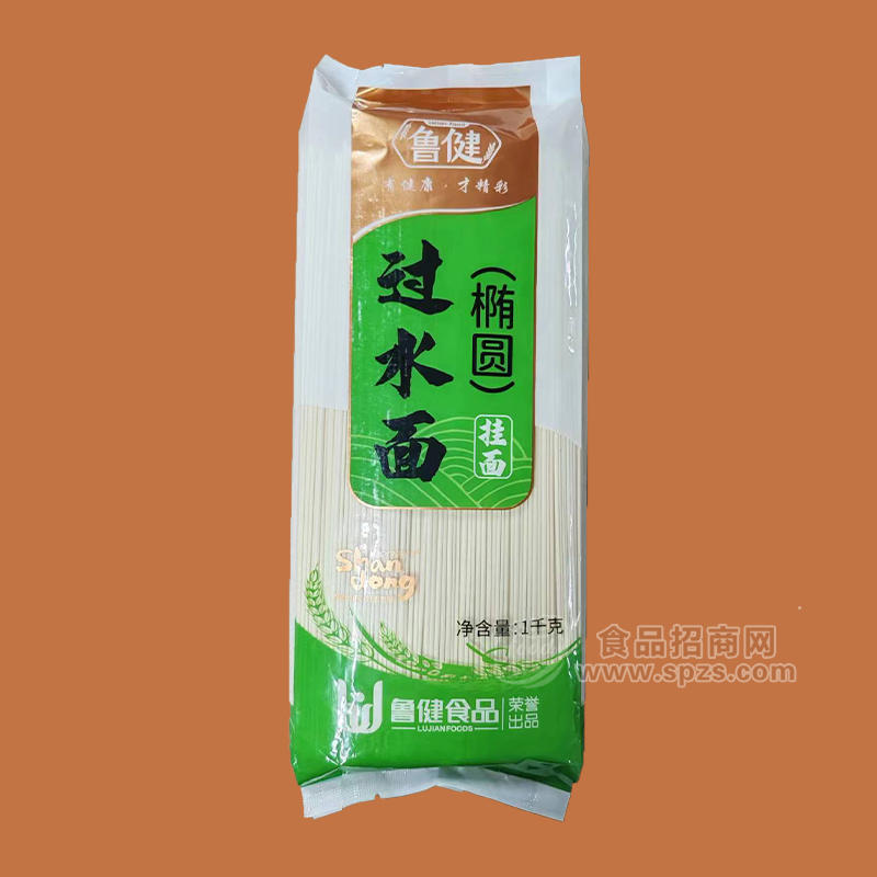 鲁健过水面（椭圆）挂面袋装招商1kg