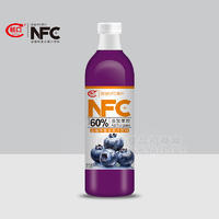 畅口NFC蓝莓味复合果汁饮料瓶装招商1.25L