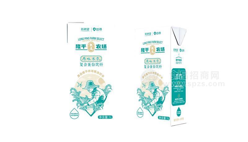 新希望奶寻隆平农场原味米乳1L装