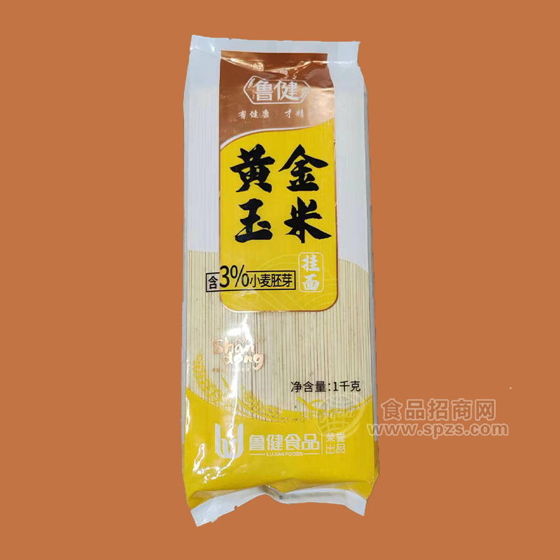 鲁健黄金玉米挂面袋装招商1kg