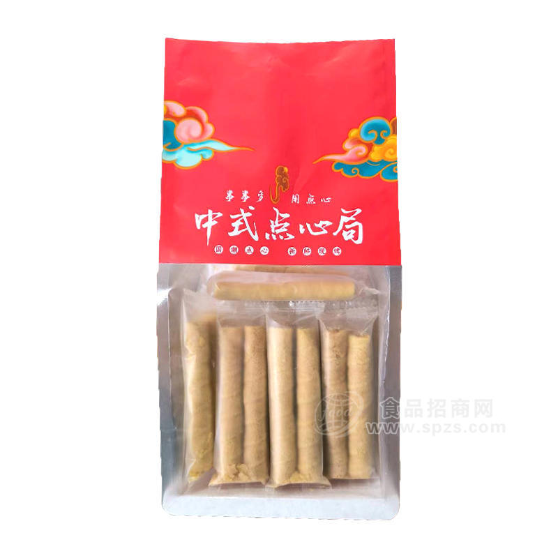 麥佰益中式點(diǎn)心蛋卷袋裝休閑食品招商