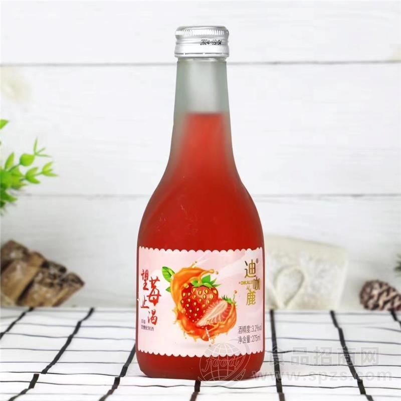 迪咖鹿望莓止渴草莓微醺配制酒