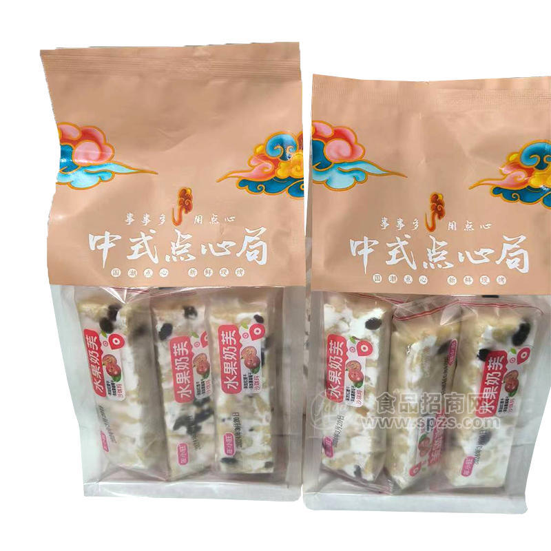 麥佰益中式點心水果奶芙袋裝休閑食品招商