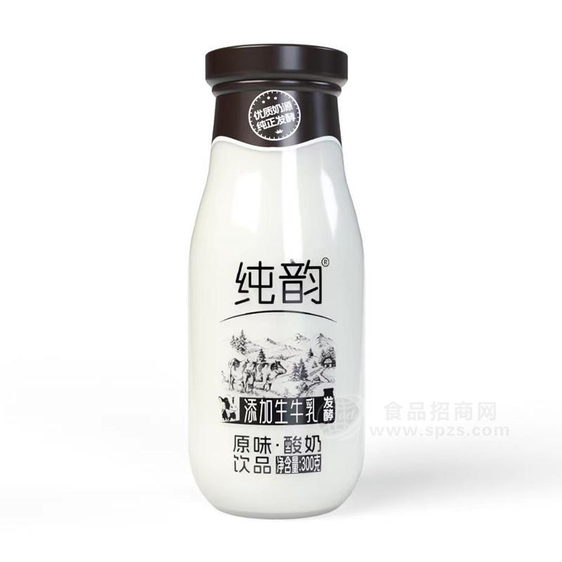 純韻原味酸奶飲品瓶裝招商300g