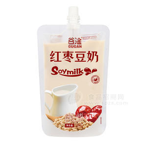 谷淦红枣豆奶植物蛋白饮料袋装招商300g