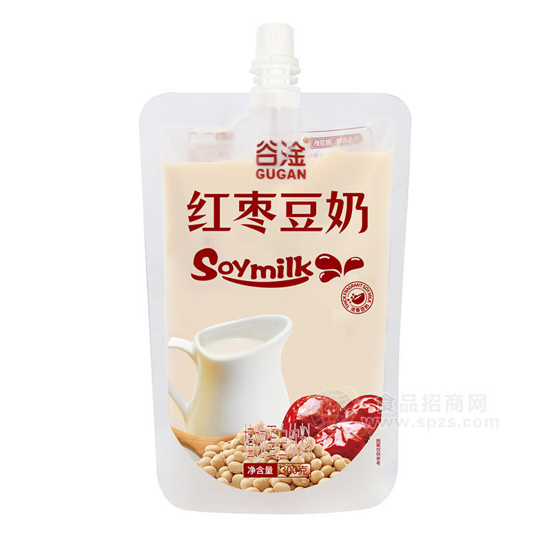 谷淦红枣豆奶植物蛋白饮料袋装招商300g