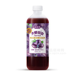 鮮點子大餐自由西梅復(fù)合果汁飲品瓶裝招商1.25L