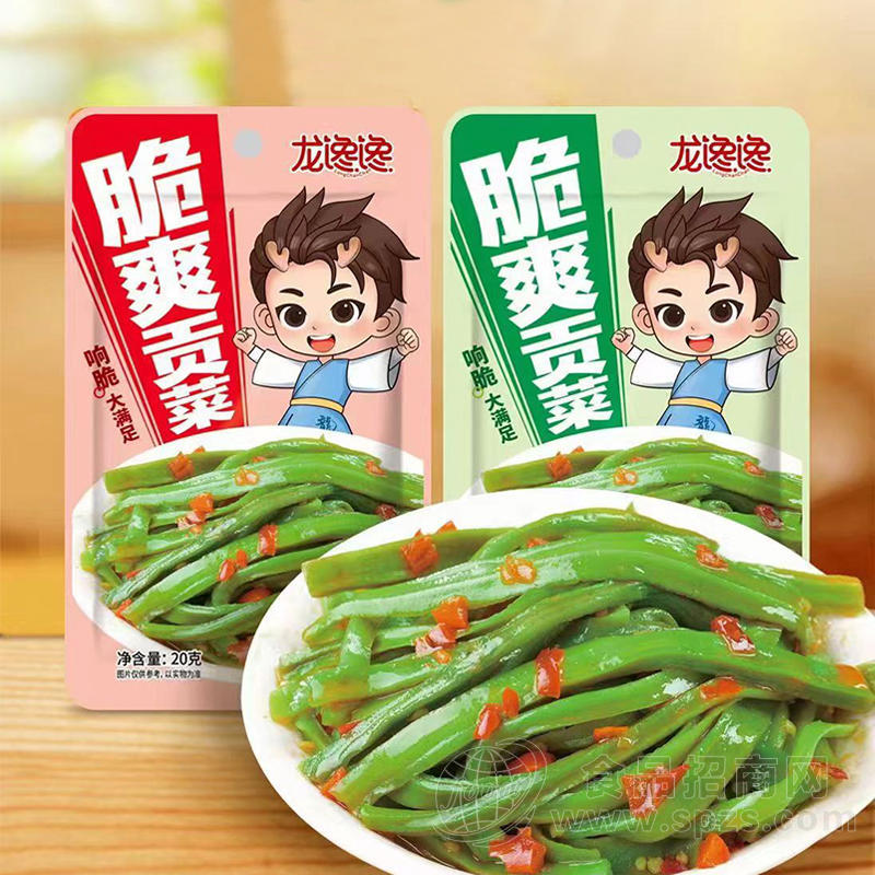 龙馋馋脆爽贡菜网红零食1元休闲零食麻辣食品一元产品20g