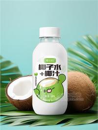 椰佰旺椰子水加椰汁380ml 椰子汁植物蛋白饮料