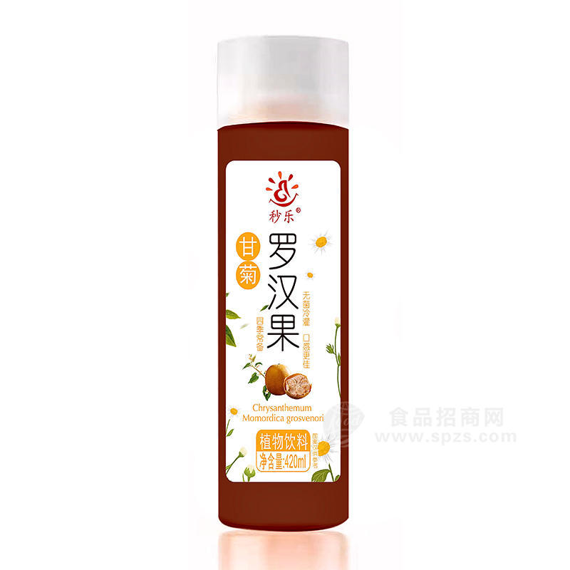 秒樂(lè)甘菊羅漢果植物飲料招商420ml