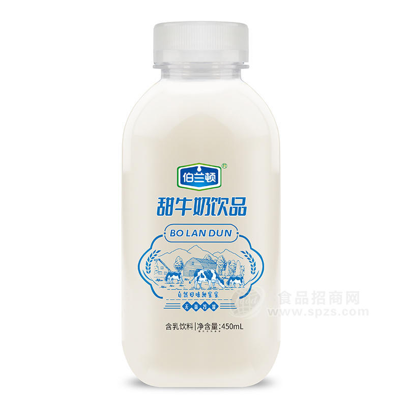 伯蘭頓甜牛奶飲品含乳飲料招商450ml