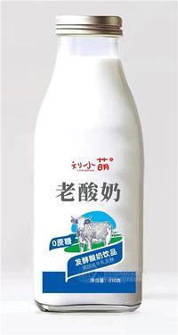 劉小萌老酸奶玻璃瓶裝發(fā)酵酸奶飲品310克