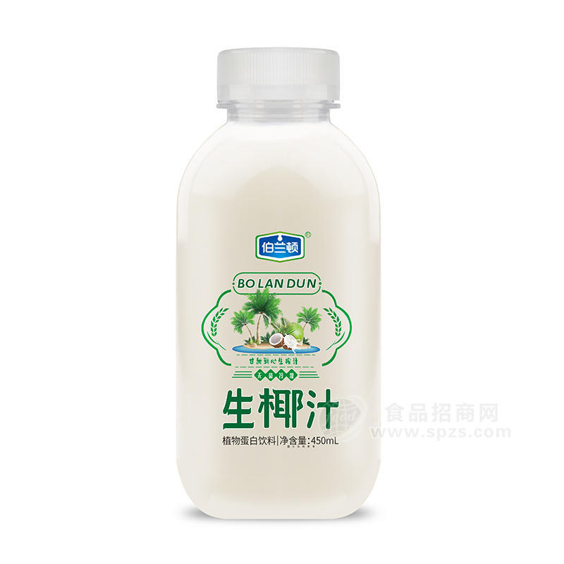 伯兰顿生椰汁椰子汁植物蛋白饮料招商450ml
