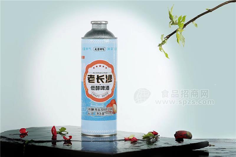 火星神气老长沙荔枝海盐风味低醇啤酒990ml