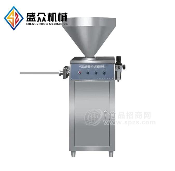 气动定量扭结灌肠机 香肠肉块肉泥灌肠机 腊肠灌肠机