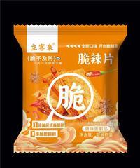 立客來(lái)脆辣片休閑食品散裝稱(chēng)重