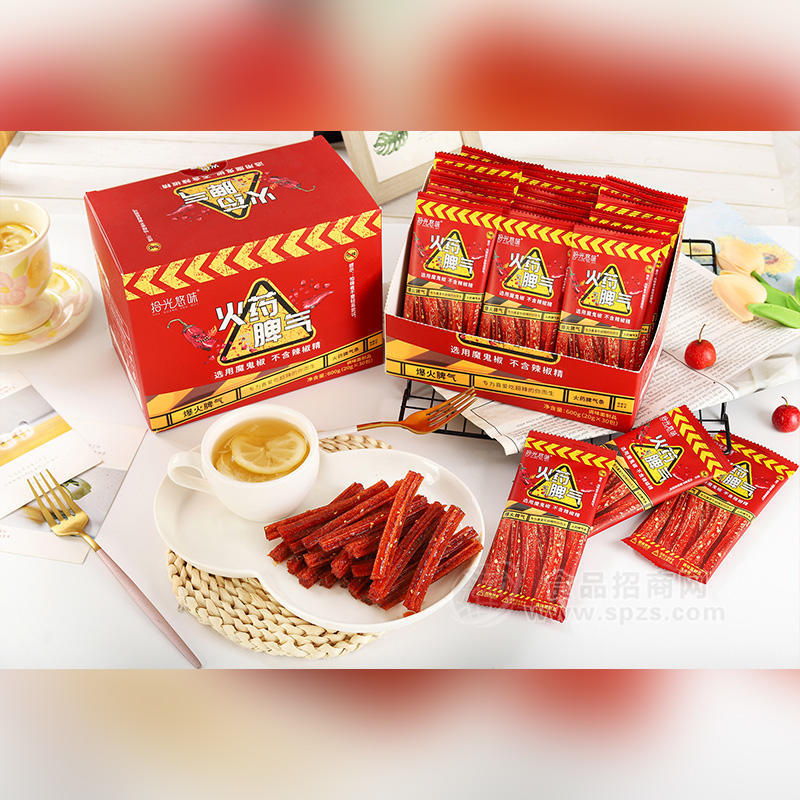 拾光悠味火药脾气条调味面制品600g招商