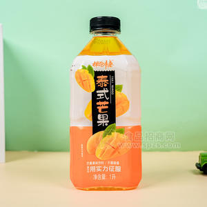 擁抱青春泰式芒果果味飲料瓶裝招商1L