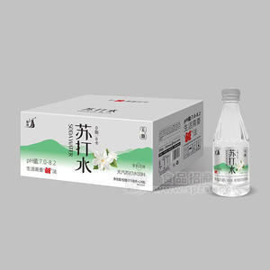 九州華洋茉莉花味無汽蘇打水飲料箱裝招商375ml×24瓶