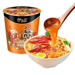 伊面匠麻辣小龙虾味拉面鲜香麻辣解馋神器整箱批发