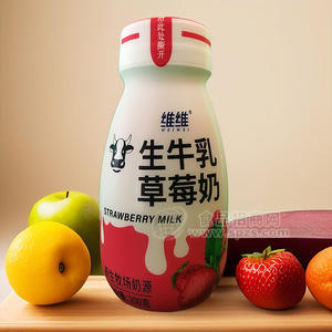维维生牛乳草莓奶乳饮料招商200g