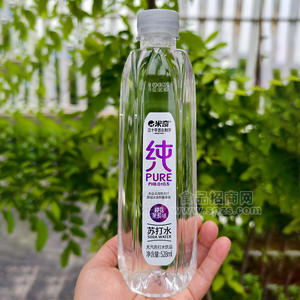 米奇純櫻花茉莉味蘇打水無氣蘇打水飲品招商528ml